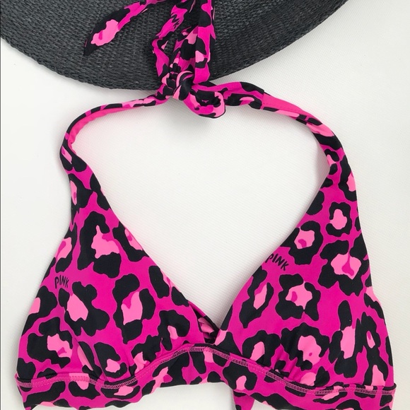 leopard pink bikini